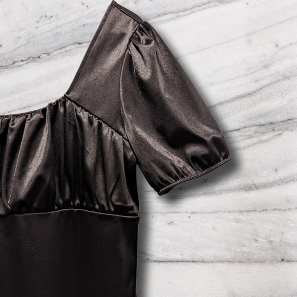 SOLD Divided by H&M Black Mini Dress that is FADED sz XL - Picture 3 of 5